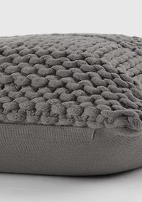 Chunky Knit Acrylic Décor Throw Pillow