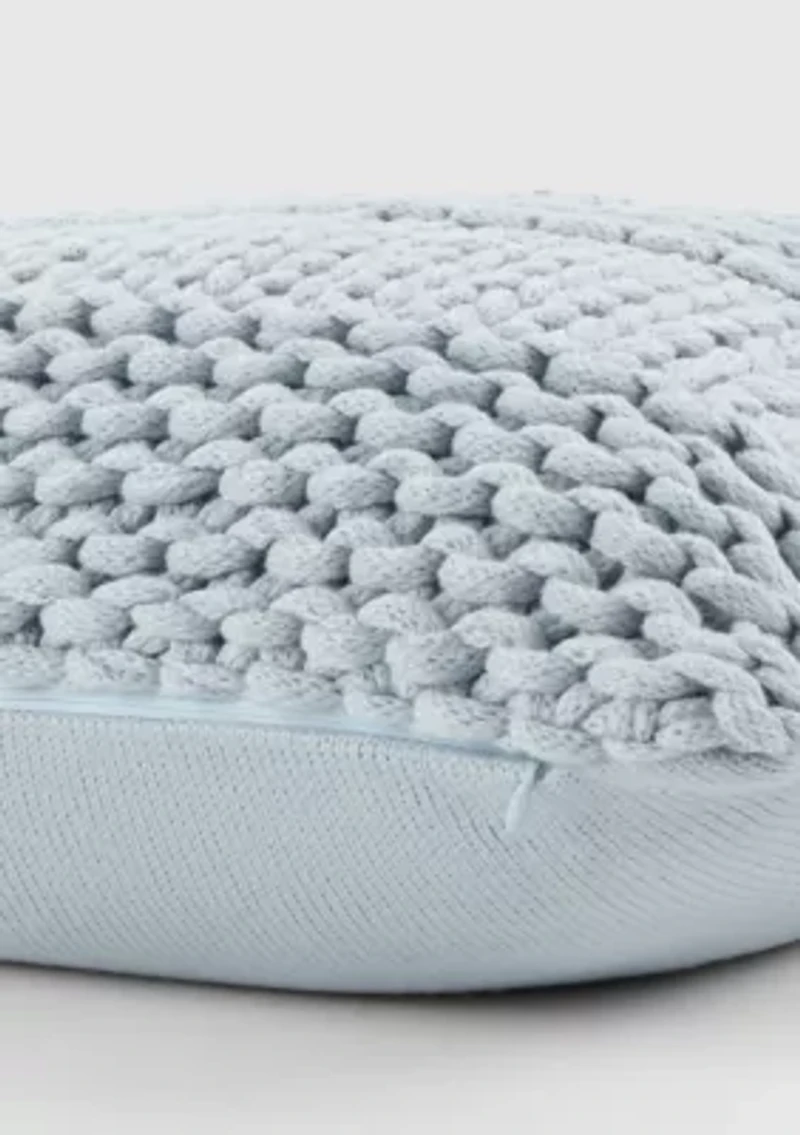 Chunky Knit Acrylic Décor Throw Pillow