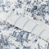 Reversible Patterned Ultra Soft Microfiber All Season Down-Alternative Comforter Set