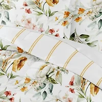Reversible Patterned Ultra Soft Microfiber All Season Down-Alternative Comforter Set