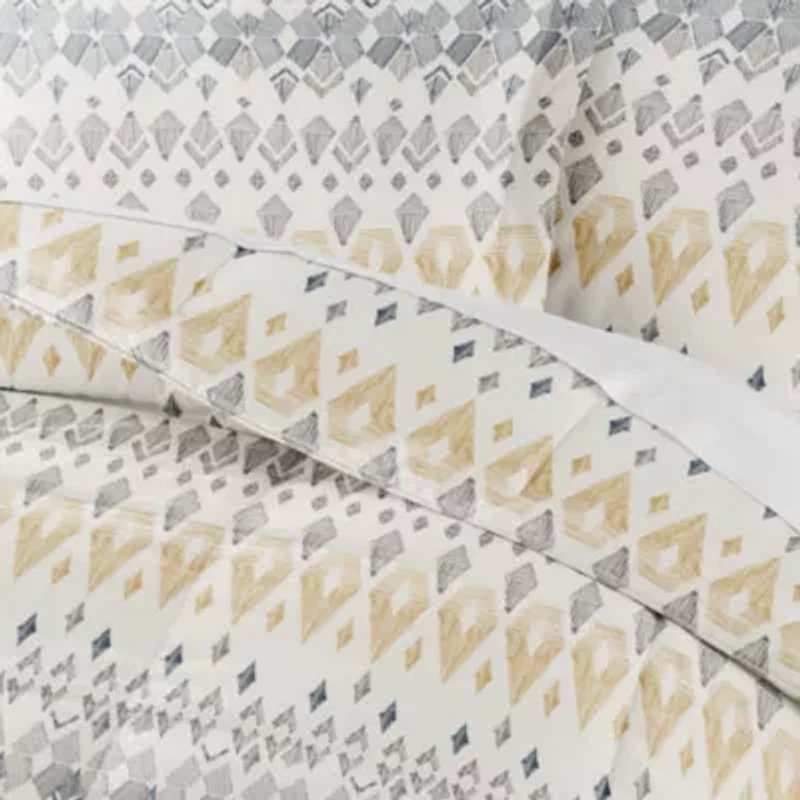 Patterned Mayan Stamp Microfiber All Season Down-Alternative Comforter Set