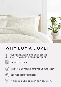 Ultra Soft Microfiber Patterned Duvet Cover Set Weathered Floral