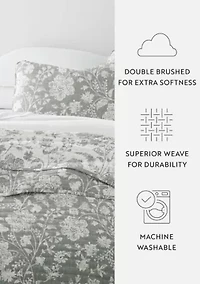 Quilt Coverlet Set All Season Patterned Reversible Microfiber Ultra Soft Bedding