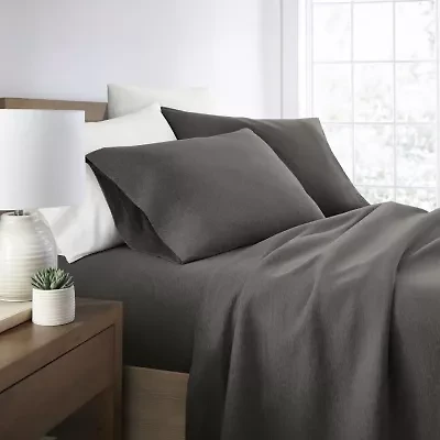 Jersey Knit Sheets - 100% Cotton Ultra Soft 4 Piece Sheet Set Four Way Stretch