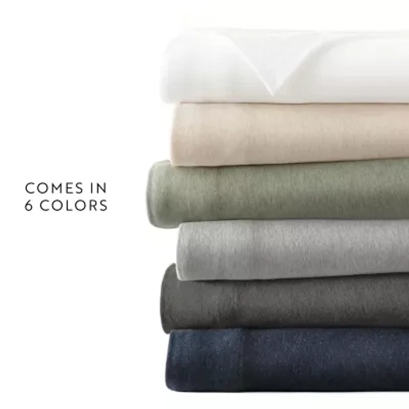 Jersey Knit Sheets - 100% Cotton Ultra Soft 4 Piece Sheet Set Four Way Stretch