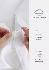 100% Cotton Ultra Soft Down-Alternative White Comforter/Duvet Insert