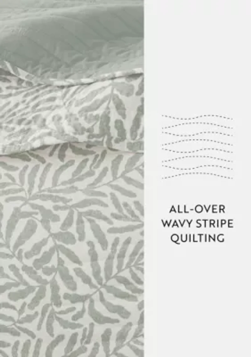 Quilt Coverlet Set All Season Patterned Reversible Microfiber Ultra Soft Bedding