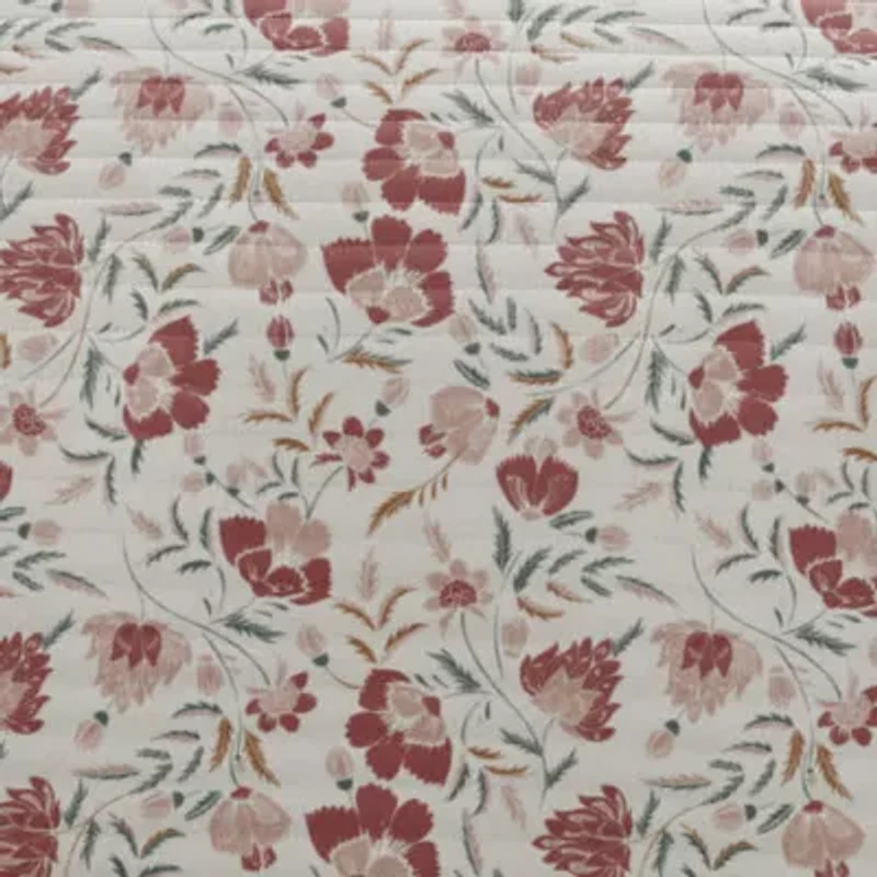 Ultra Soft Microfiber Reversible French Jacobean All Season Quilt Set with Shams