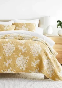 Quilt Coverlet Set All Season Patterned Reversible Microfiber Ultra Soft Bedding