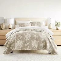 Quilt Coverlet Set All Season Patterned Reversible Microfiber Ultra Soft Bedding