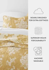 Quilt Coverlet Set All Season Patterned Reversible Microfiber Ultra Soft Bedding