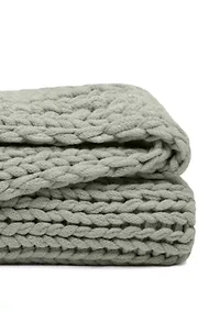 Chunky Knit Throw Blanket