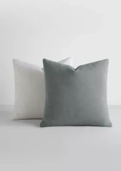 2-Pack Cotton Solid Décor Throw Pillows
