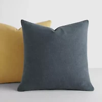 2-Pack Cotton Stonewash Solid Décor Throw Pillows