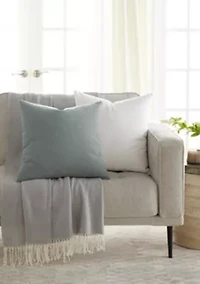 2-Pack Cotton Solid Décor Throw Pillows