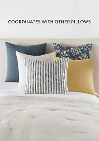 2-Pack Cotton Stonewash Solid Décor Throw Pillows