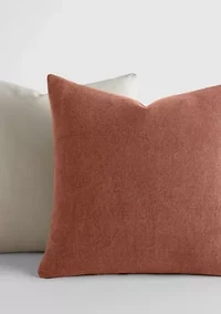 2-Pack Cotton Stonewash Solid Décor Throw Pillows