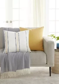 2-Pack Yarn-Dyed Stonewash Décor Throw Pillows