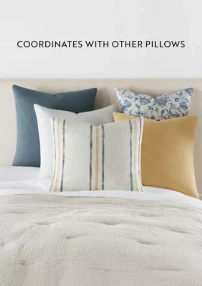 2-Pack Yarn-Dyed Stonewash Décor Throw Pillows