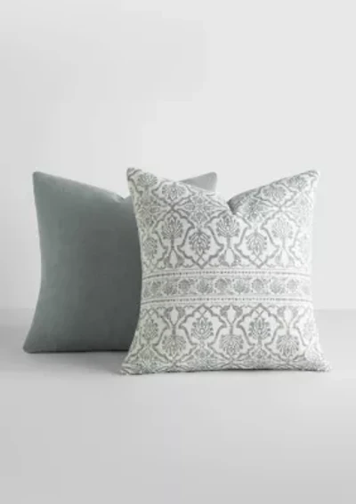 2-Pack Cotton Décor Throw Pillows Jacobean