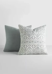 2-Pack Cotton Décor Throw Pillows Jacobean