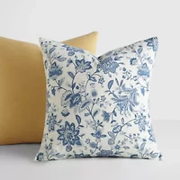 2-Pack Cotton Stonewash Slub Décor Throw Pillows