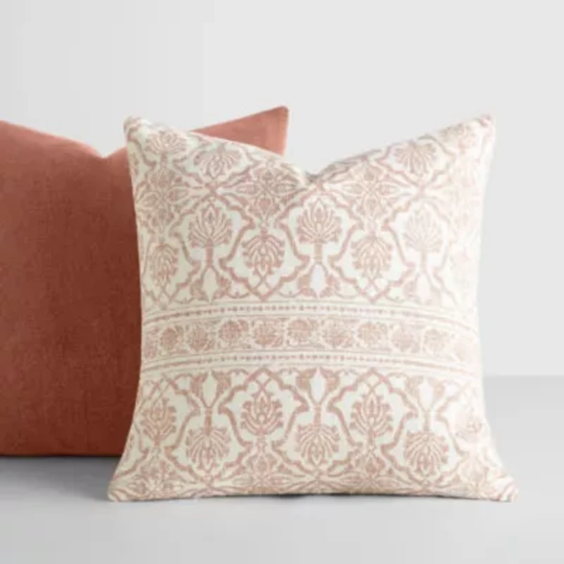 2-Pack Cotton Stonewash Slub Décor Throw Pillows