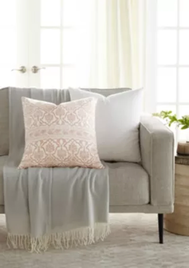 2-Pack Cotton Stonewash Slub Décor Throw Pillows