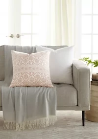 2-Pack Cotton Stonewash Slub Décor Throw Pillows