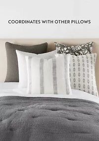 2-Pack Cotton Stonewash Slub Décor Throw Pillows
