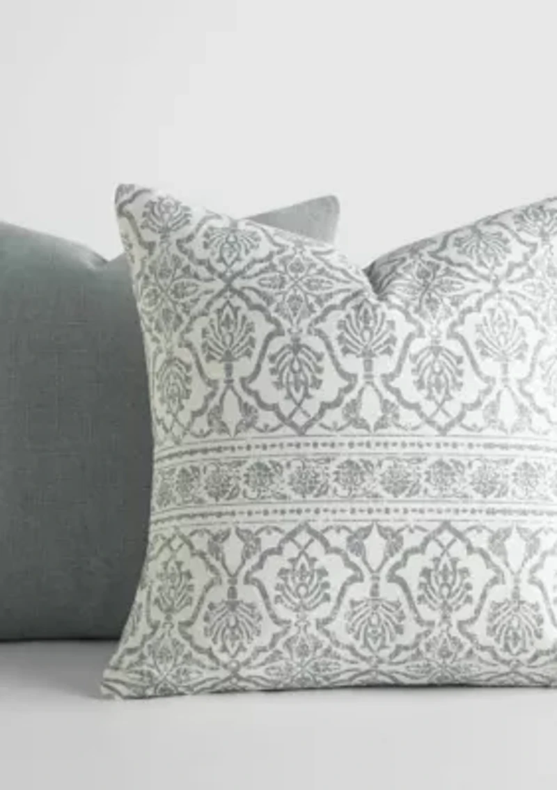 2-Pack Cotton Décor Throw Pillows Jacobean