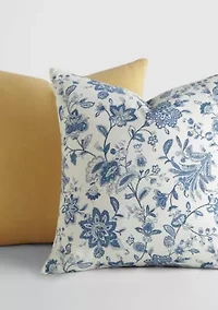 2-Pack Cotton Stonewash Slub Décor Throw Pillows