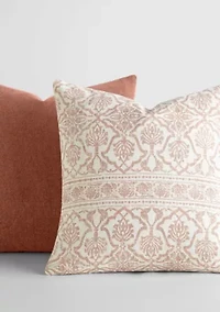 2-Pack Cotton Stonewash Slub Décor Throw Pillows