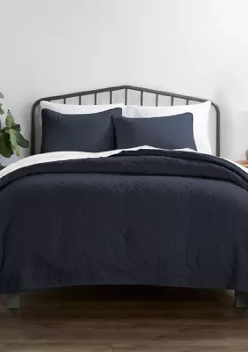 Premium Ultra Soft Damask Pattern Quilted Coverlet Set