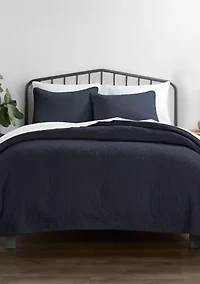 Premium Ultra Soft Damask Pattern Quilted Coverlet Set