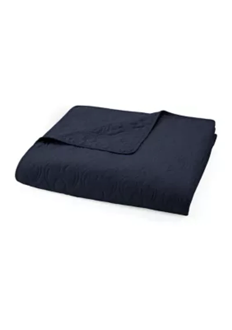 Premium Ultra Soft Damask Pattern Quilted Coverlet Set