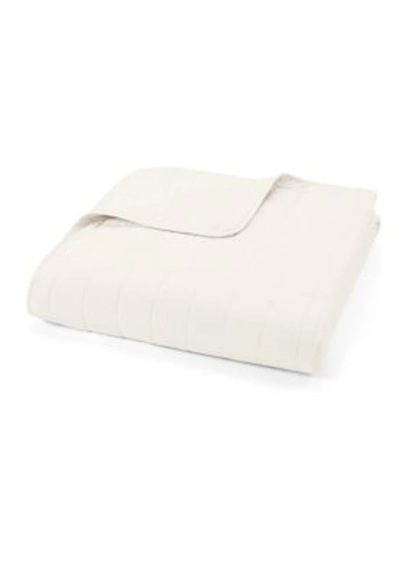 Premium Ultra Soft Square Pattern Quilted Coverlet Set