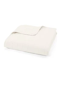 Premium Ultra Soft Square Pattern Quilted Coverlet Set