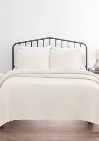 Premium Ultra Soft Herring Pattern Quilted Coverlet Set