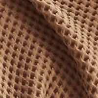 100% Cotton Soft Waffle Textured Bed Blanket
