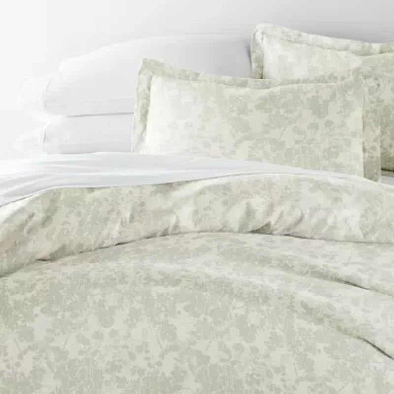 Duvet Cover Set Patterned Microfiber Ultra Soft Bedding Weathered Floral