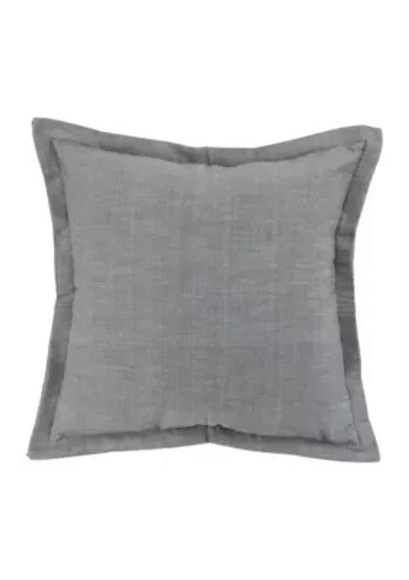 Chambray Flange Pillow