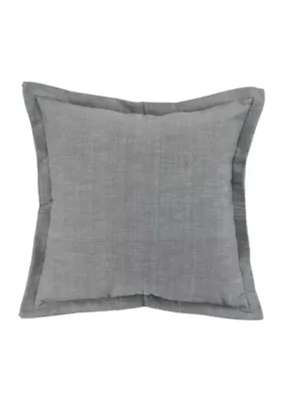 Chambray Flange Pillow