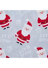 Let it Snow Santa Claus Christmas Holiday Pilliowcase Set of 2