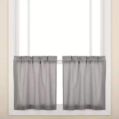 Opaque Ripcord Kitchen Window Curtains - Valance