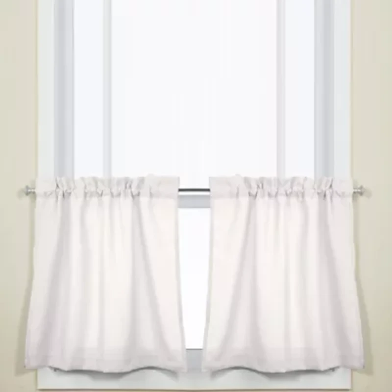 Opaque Ripcord Kitchen Window Curtains - Valance