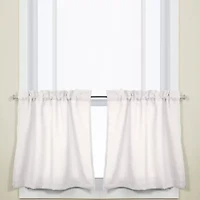Opaque Ripcord Kitchen Window Curtains - Valance