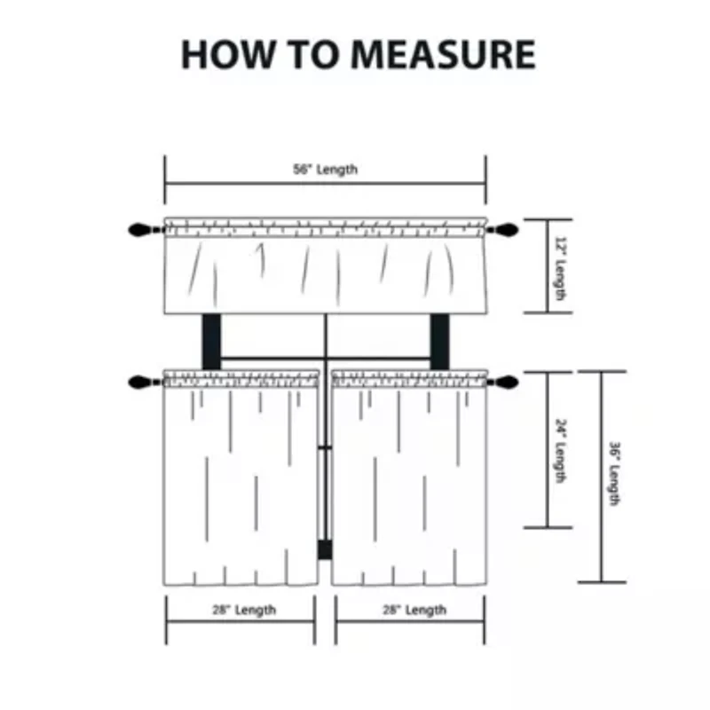 Sheer Voile Vertical Ruffle Window Kitchen Curtain