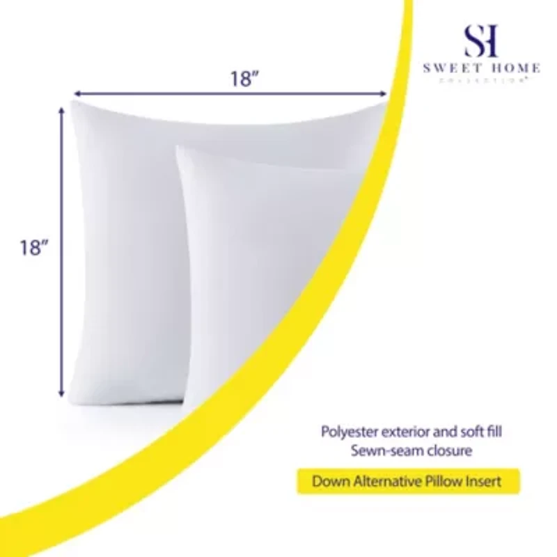 Down Alternative Throw Pillow Inserts 2-Pack