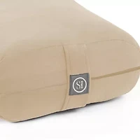 Yoga Bolster Pillow Meditation w/ Washable Cover & Carry Handle